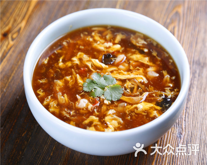 双色豆腐酸辣汤