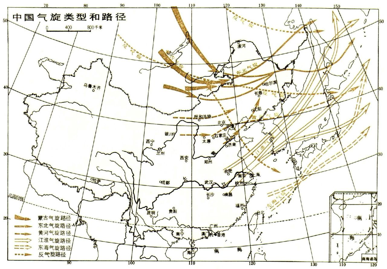 中国的气旋