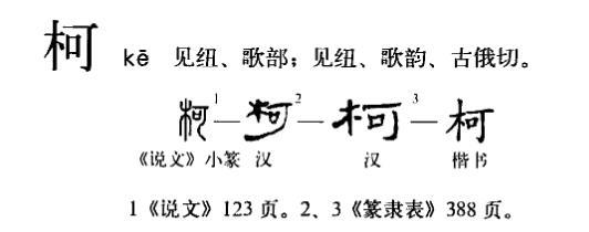 柯（汉语汉字）_百度百科
