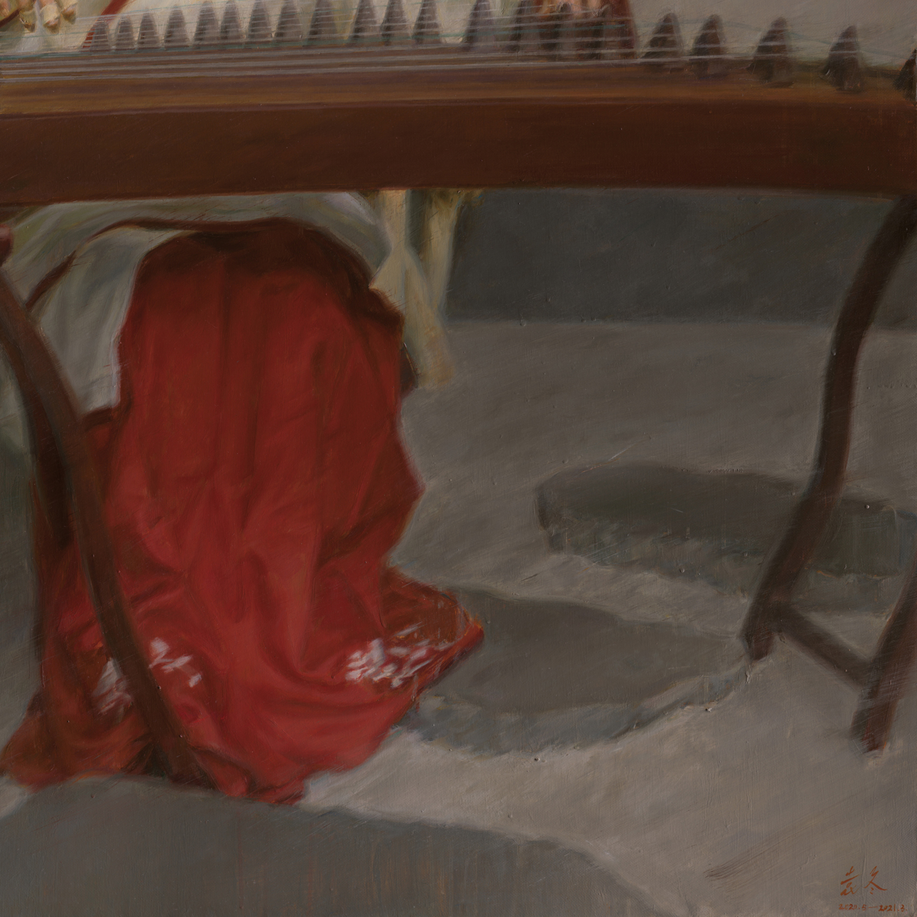 20350330" data-lemmaid="20350330">袁冬 /a>创作于2021年的油画作品