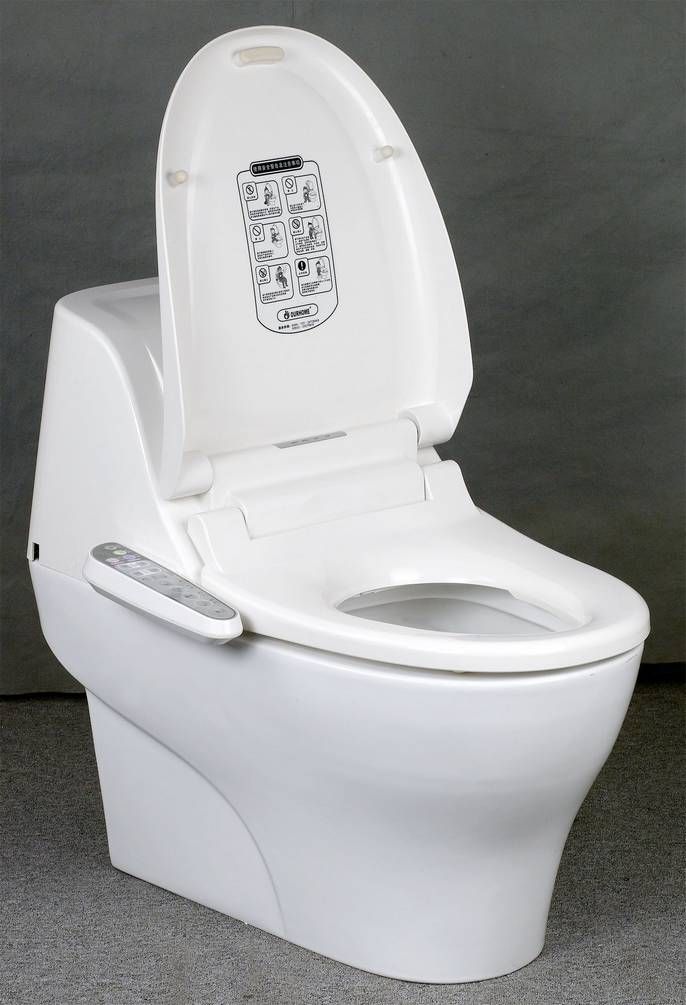 坐便器座上的由电子电路控制的包括用于清洗人体臀部等冲洗在内的器具