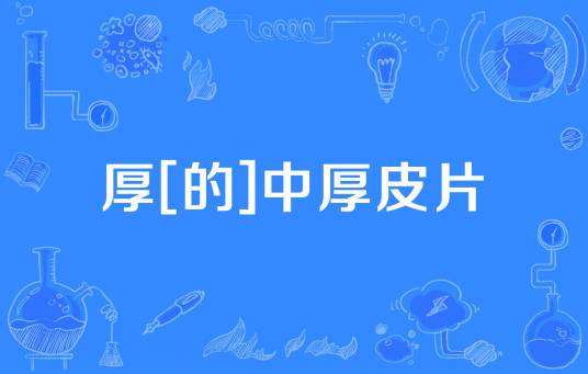 厚[的]中厚皮片_百度百科