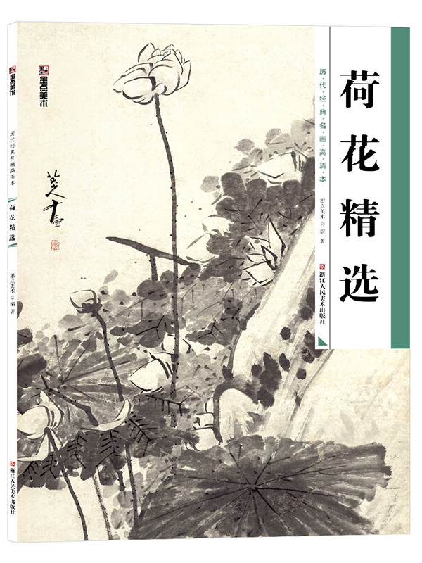 荷花精选绘画临摹范本工笔画的国画技法入门教程书籍教程技法教程临摹
