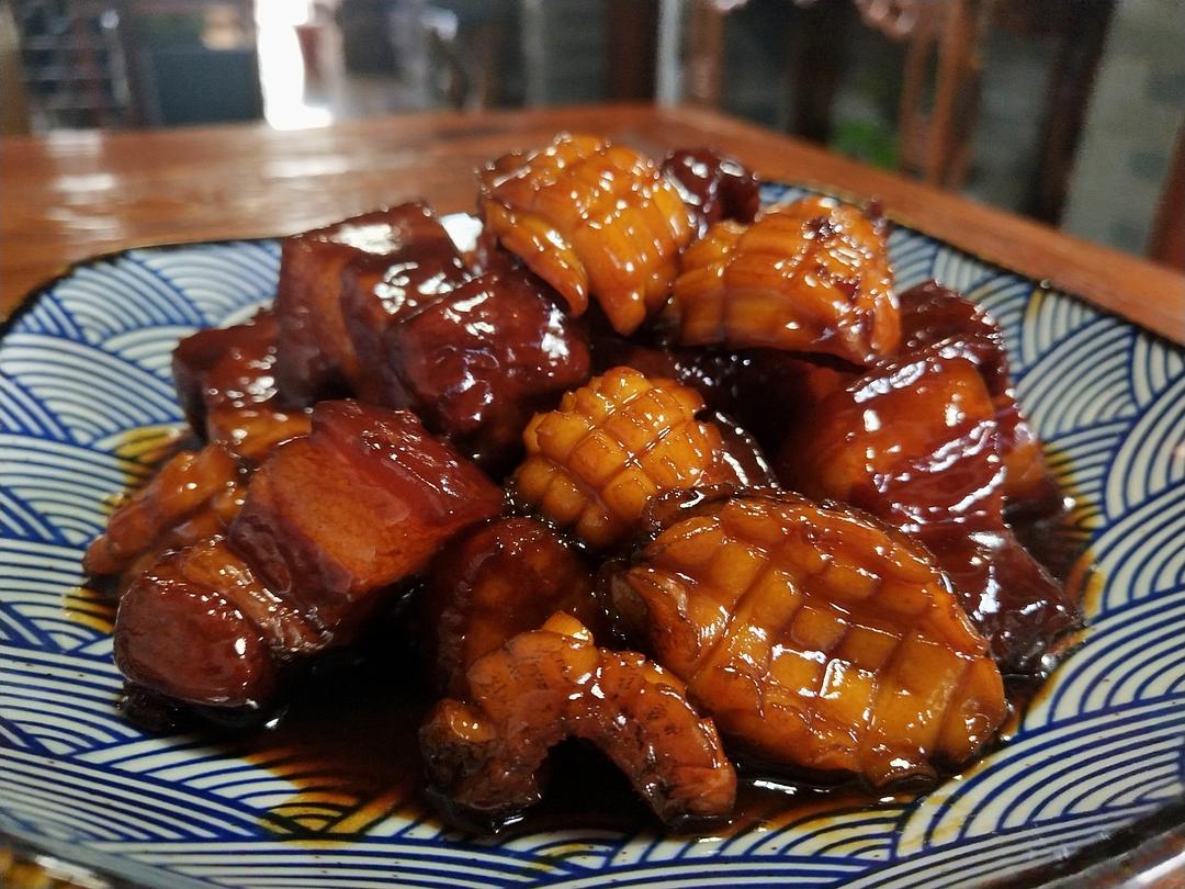 鳝筒鲍鱼红烧肉