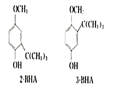  p>丁基羟基茴香醚,又名 a href="#" data-lemmaid="4455583">叔丁基