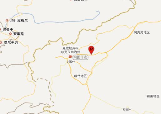 2020年2月24日新疆克孜勒苏州阿图什市3.4级地震