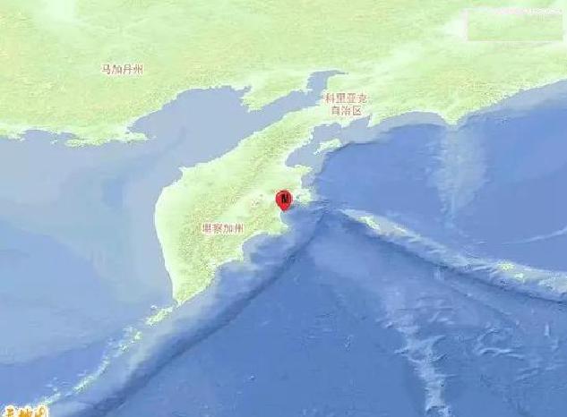 0级地震,震源深度60千米,震中位于北纬55.55度,东经162.05度.