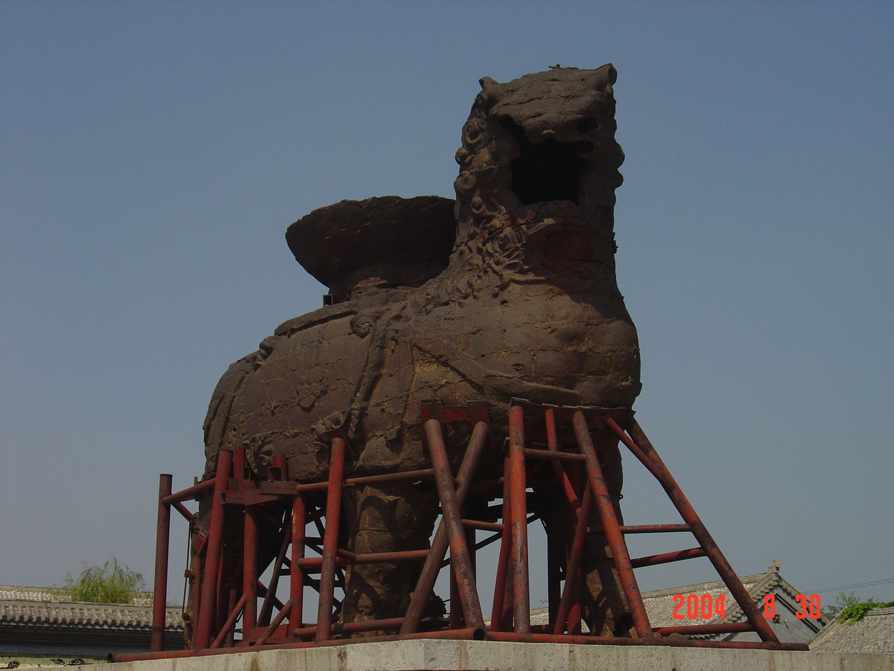  p>沧州铁狮子,又称"镇海吼",位于河北省 a href="#">沧州市 /a>东南