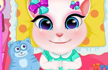 照顾猫咪宝宝安吉拉