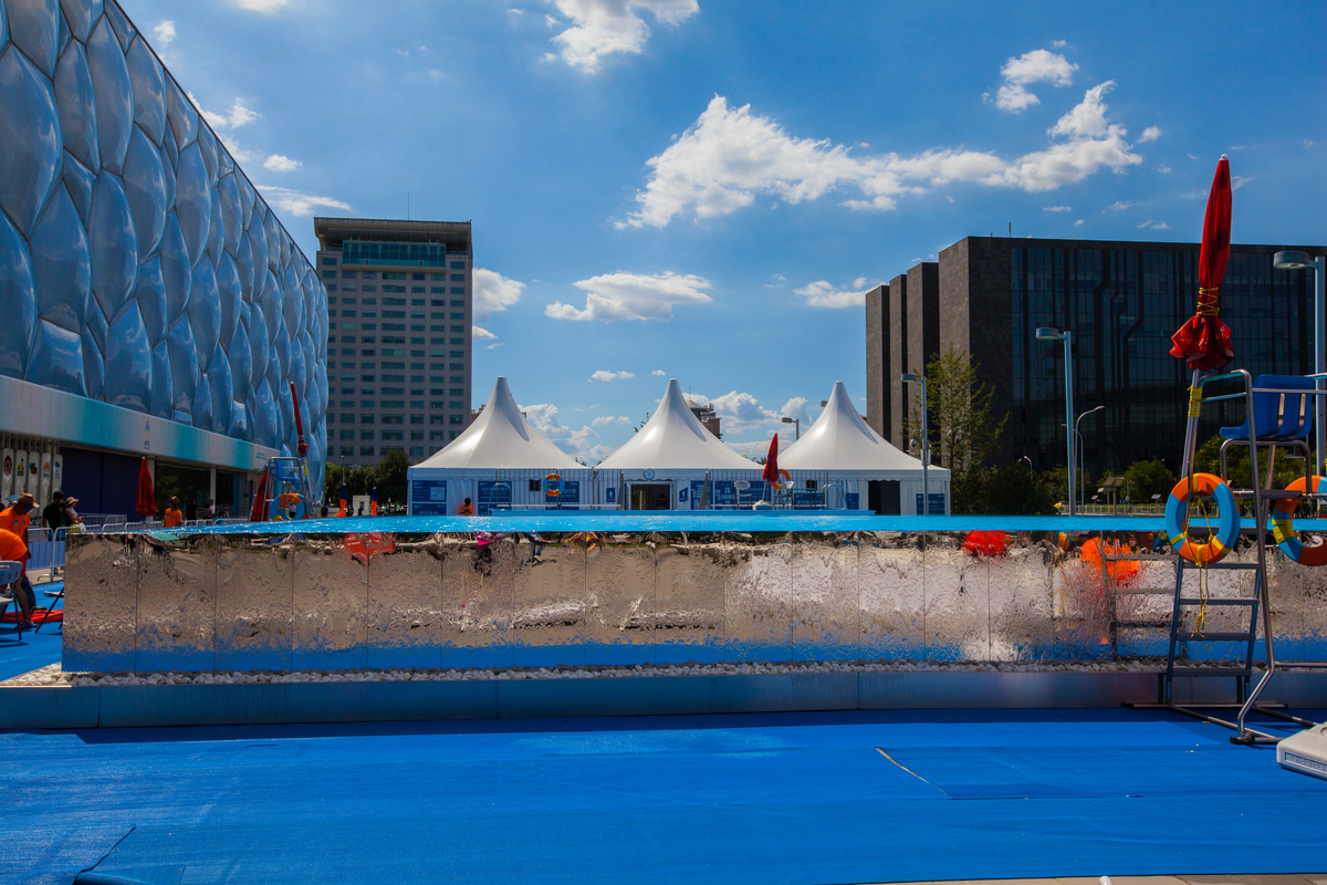  p>国家游泳中心(national swimming center),又名"水立方","冰立方"
