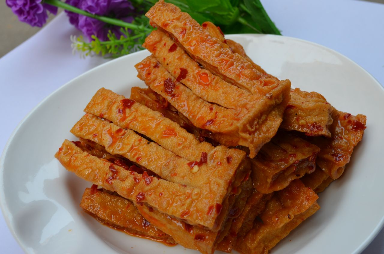 麻辣干豆腐
