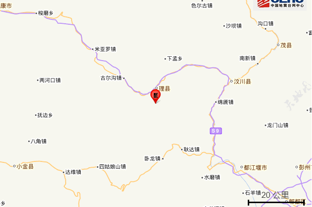 2022年7月21日理县3.3级地震