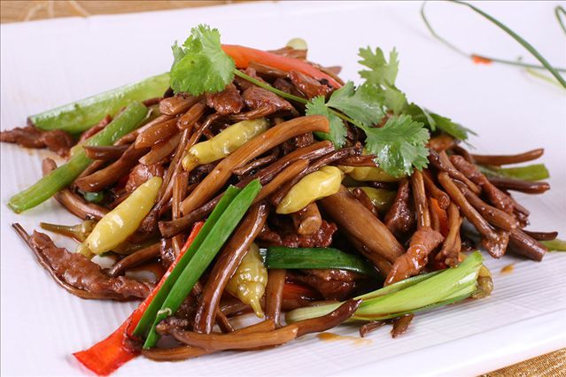 茶树菇牛柳