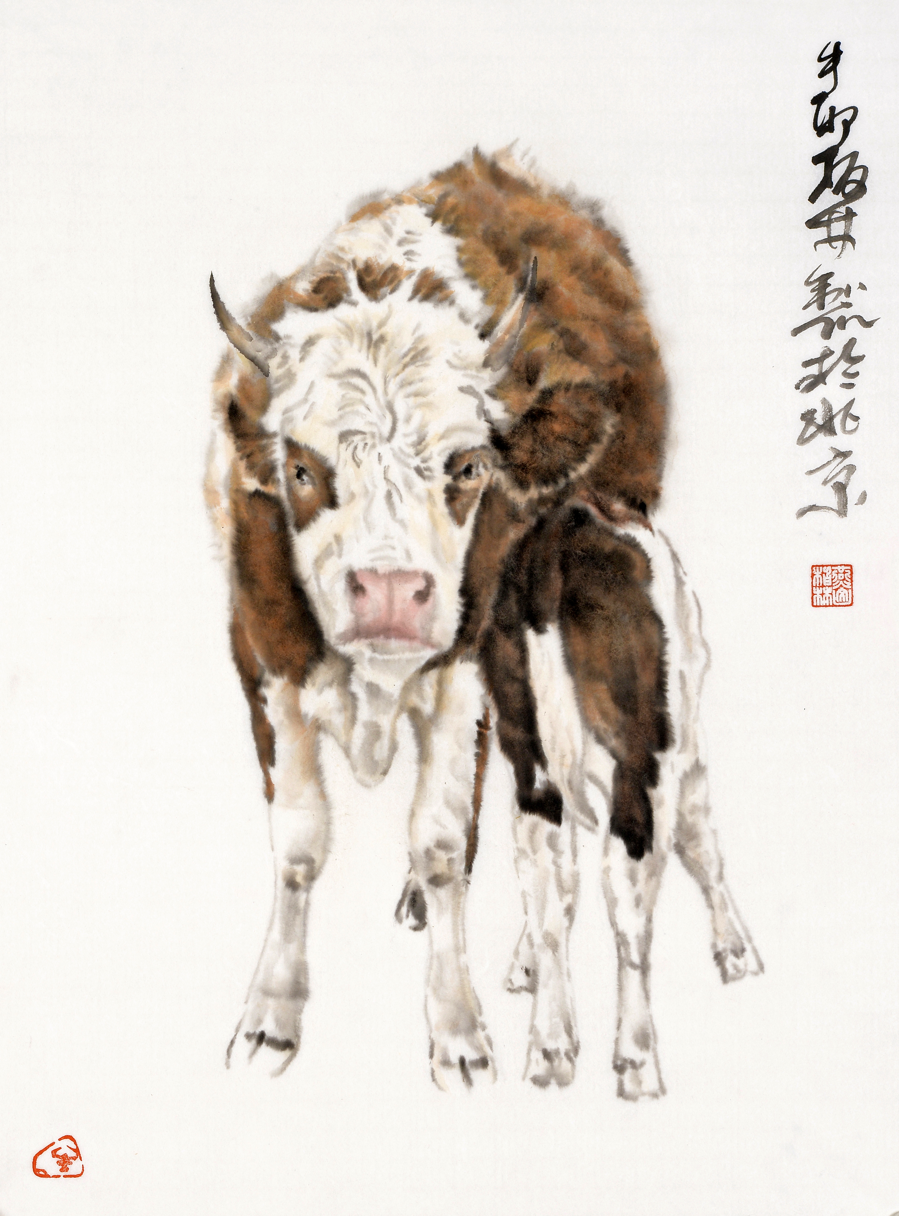 出版有《牛的画法》,《郑柏林画牛》,《郑柏林作品