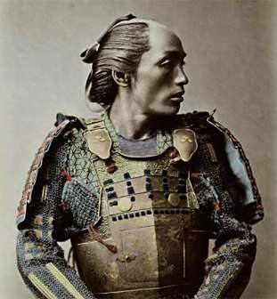 <p>日本武士月代头