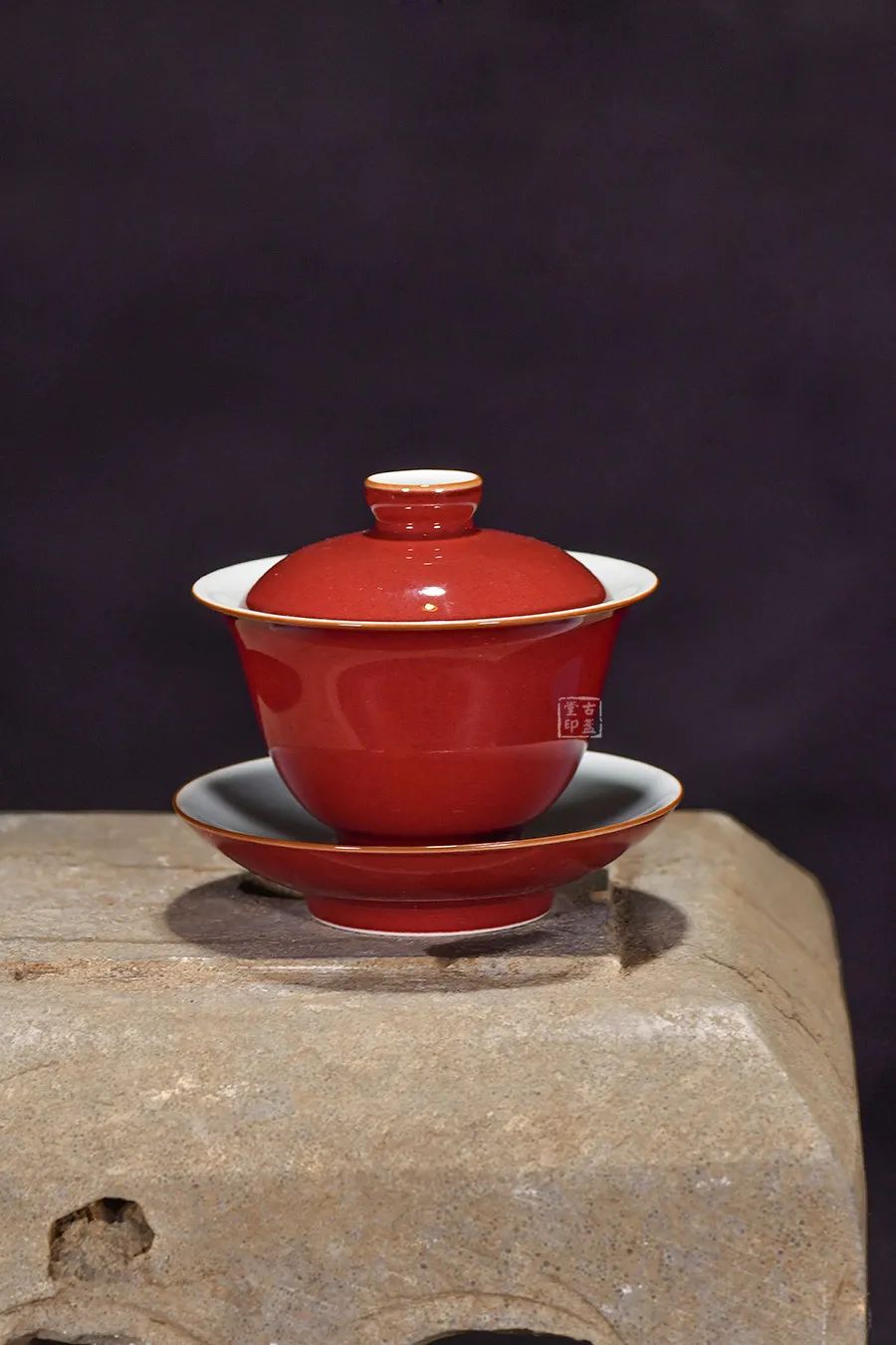 A1290-6/在銘/芒文蓋向付5客/蓋茶碗/蒸茶碗/蓋物/蓋碗/懐石道具/ A1290