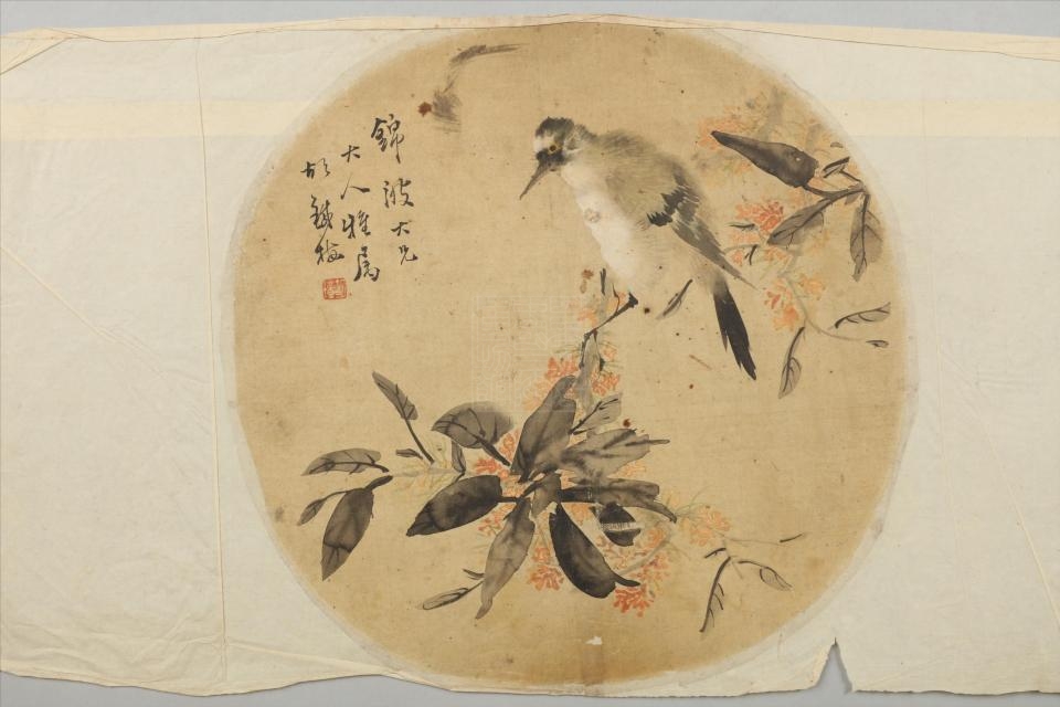 id="sum35ebyvoyw">清胡璋花鸟团扇面是重庆中国三峡博物馆收藏的绘画