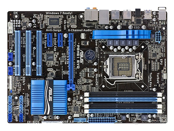  p>华硕p8h61 evo是一款电脑主板,主芯片组为intel h61. /p>