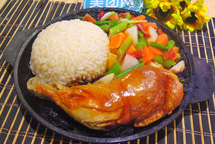 铁板照烧鸡腿