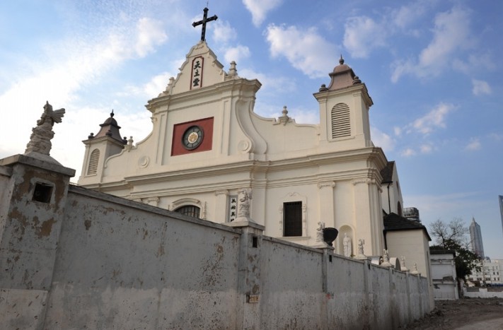  p>董家渡天主堂是 a href="#" data-lemmaid="114606">上海 /a>尚存