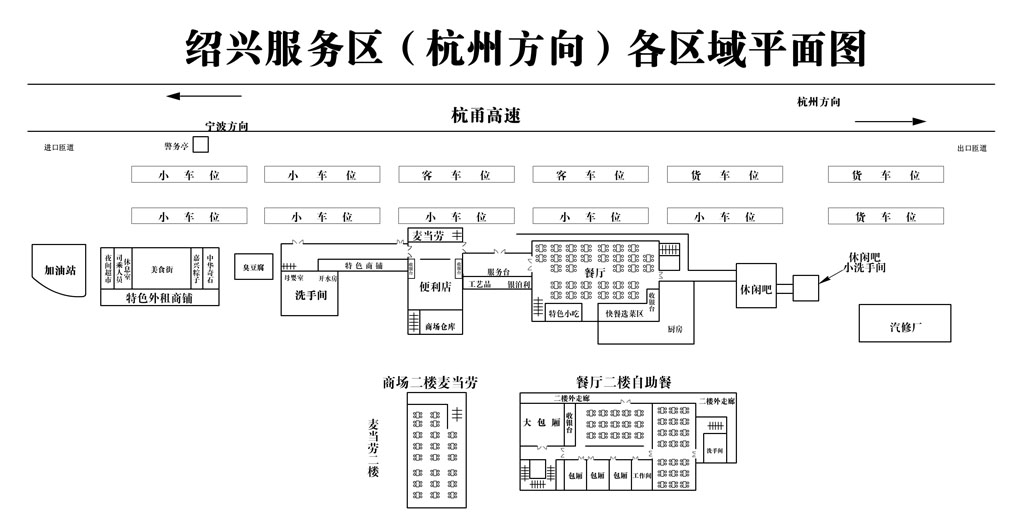服务区位于 a target="_blank" href="/item/杭甬高速公路/8084183"