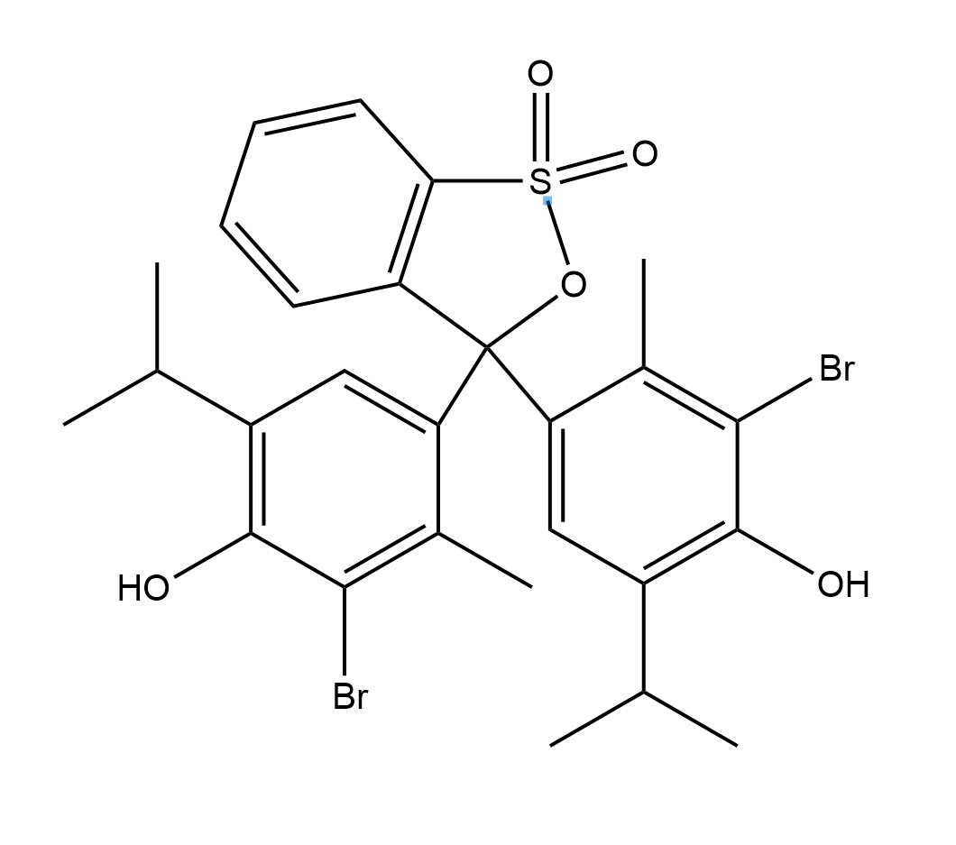 id="go0b1yowwh">溴麝香草酚蓝(bromothymol blue),又名溴百里香酚 