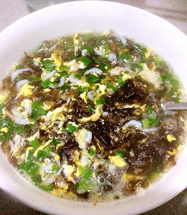 紫菜鸡蛋虾汤