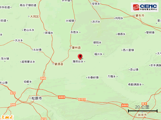 7·27黑龙江省大庆市肇源县3.4级地震