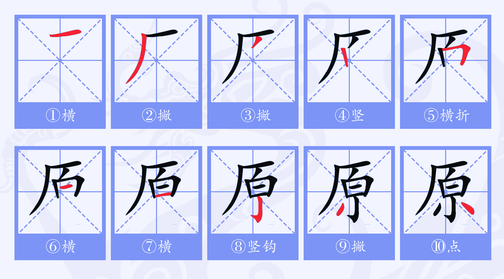 此字始见于西周金文,古字形像泉水从石头下流出