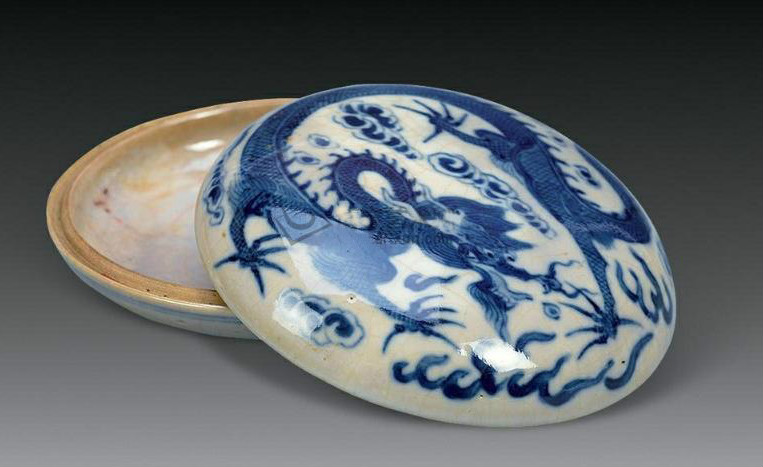 清康熙青花浆胎瓷器