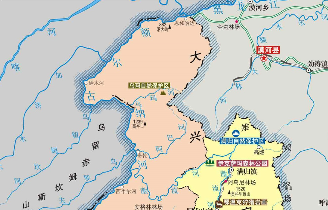 乌玛河是额尔古纳河一级支流,发源于内蒙古