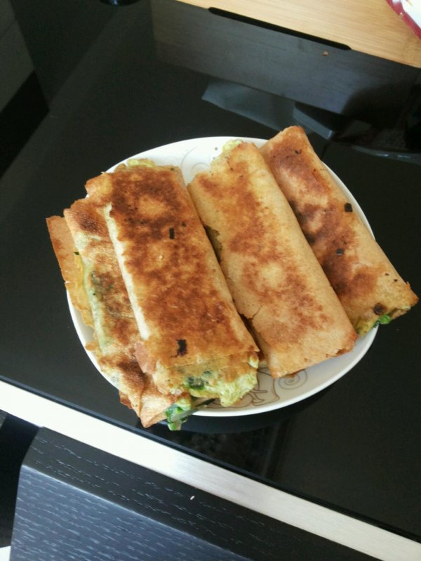 小豆腐煎饼卷