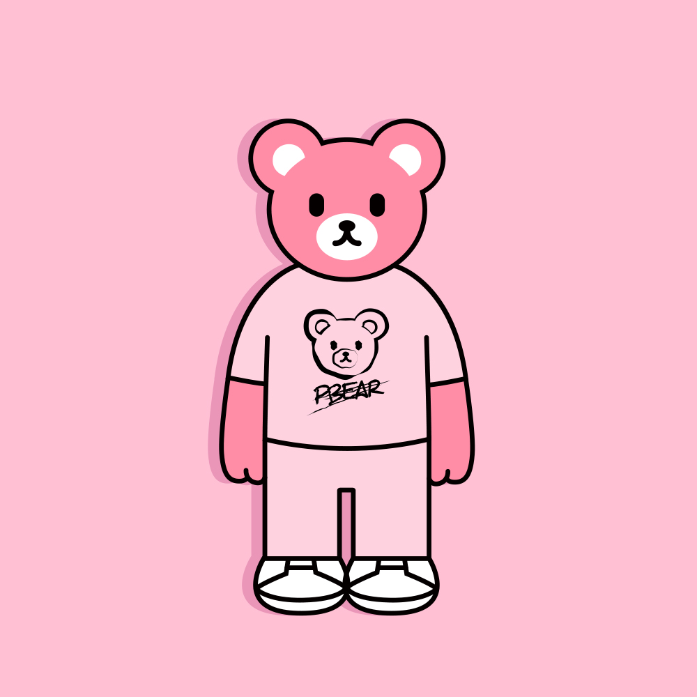  p>原创潮流卡通形象luca熊 是一只全身粉色的可爱小熊,luca熊性格