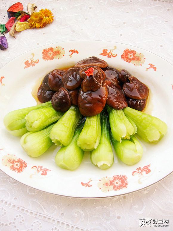 蚝油香菇扒油菜