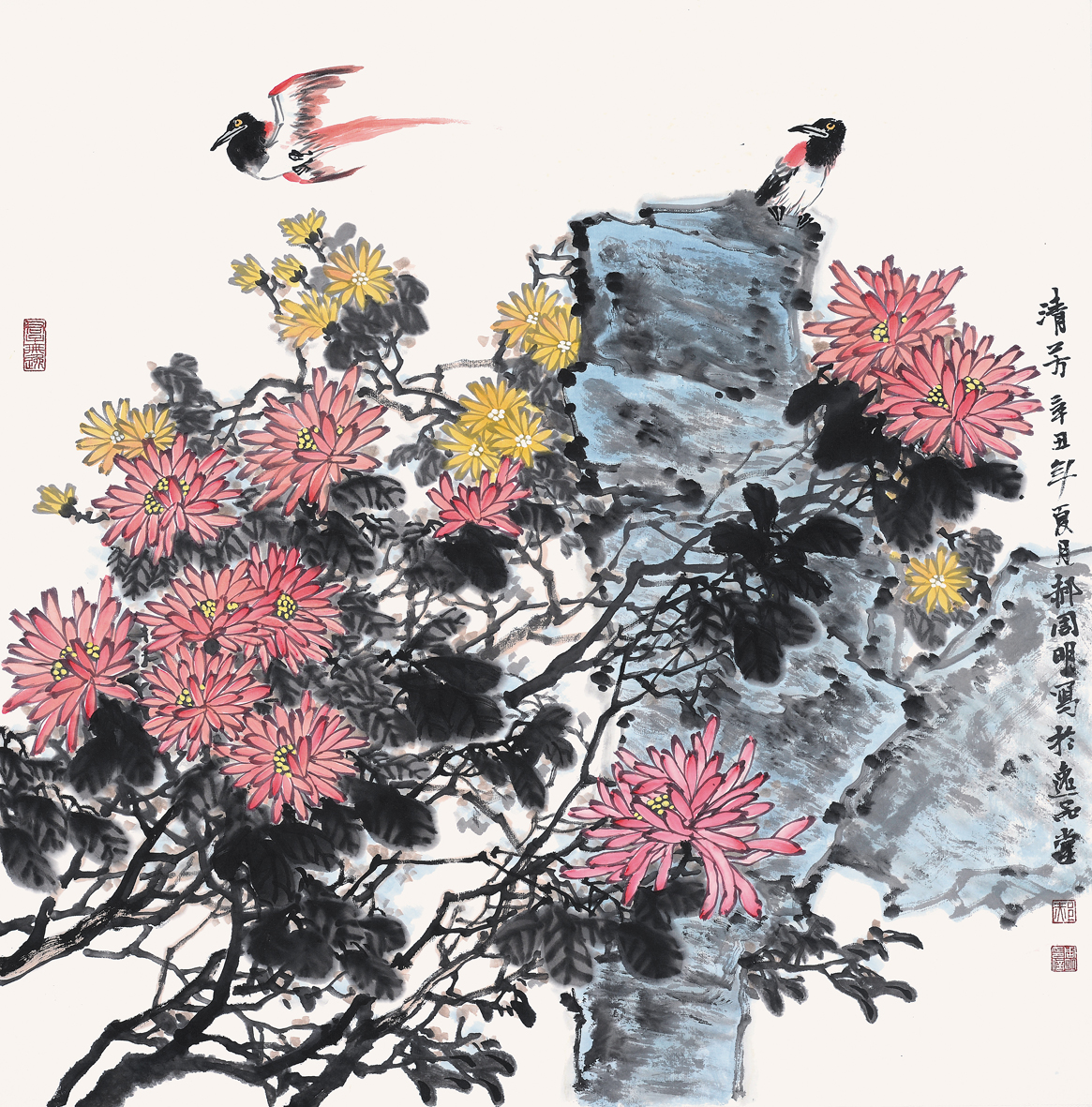  p>郝周明,1971年出生于莱西市.擅中国画,工笔,写意兼修.