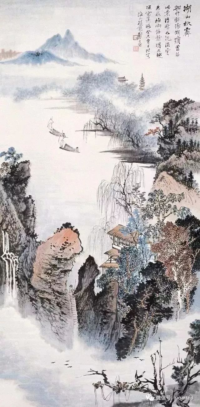民国画家郑午昌山水画作品欣赏_百科TA说