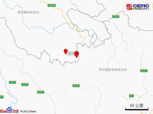 4·2青海果洛州班玛县3.1级地震