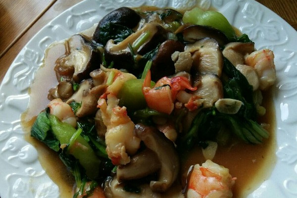香菇油菜虾仁
