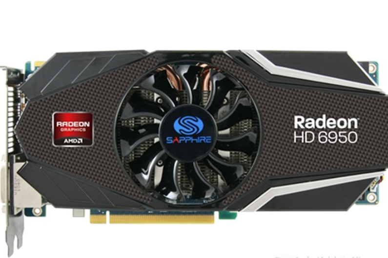蓝宝hd6950 2g gddr5白金版