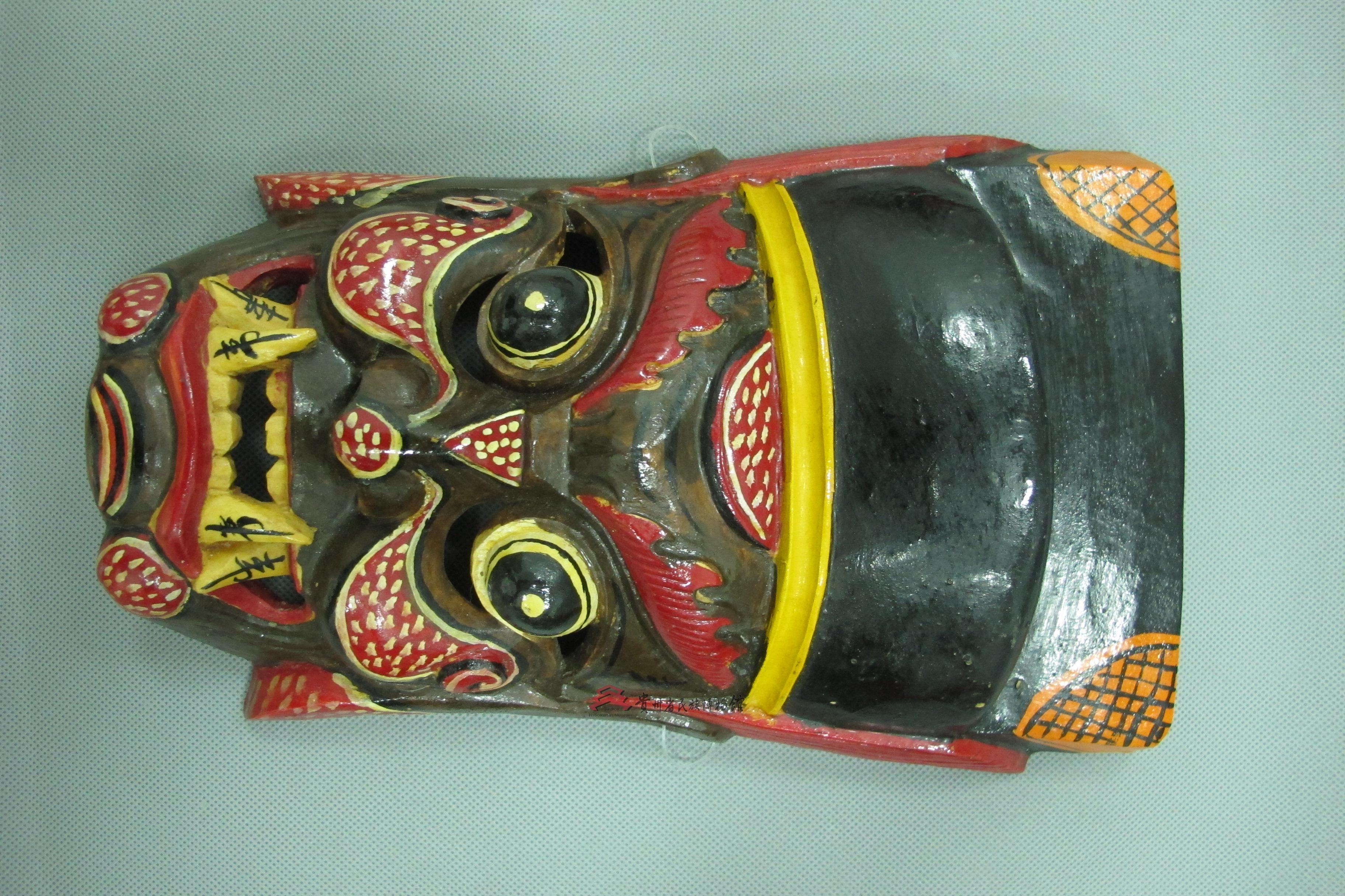 当代德江土家族傩堂戏面具勾愿判官