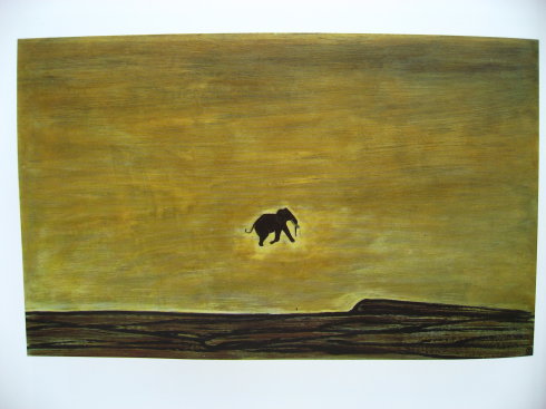 《孤独的象》为中国当代著名油画大师<a