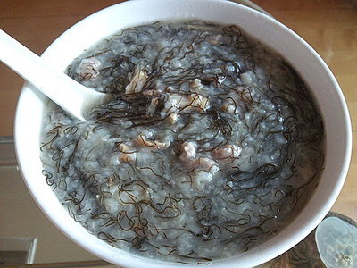 发菜瘦肉粥