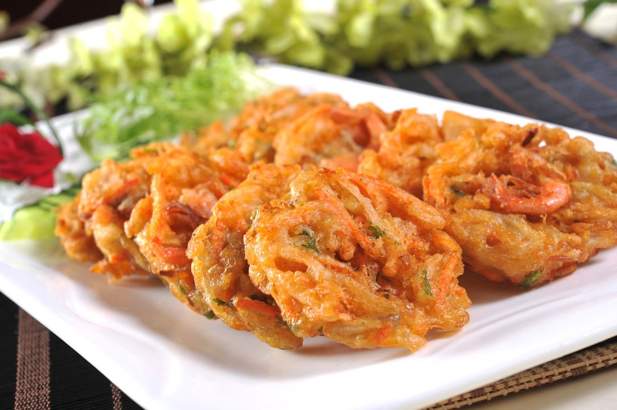 香芹虾饼