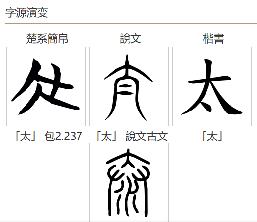 太（汉语文字）_百度百科