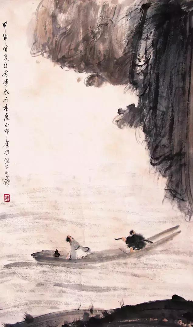 一代大家傅抱石极品水墨画_百科TA说