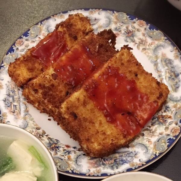 和风酥炸豆腐排