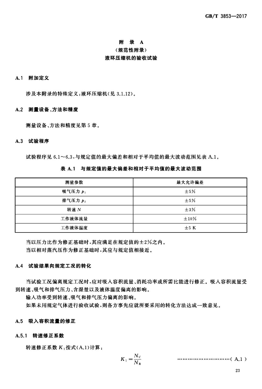  p>《容积式压缩机—验收试验》(gb/t 3853-2017)是2018年5月1日实施