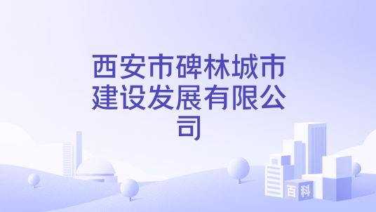 西安市碑林城市建设发展有限公司_百度百科