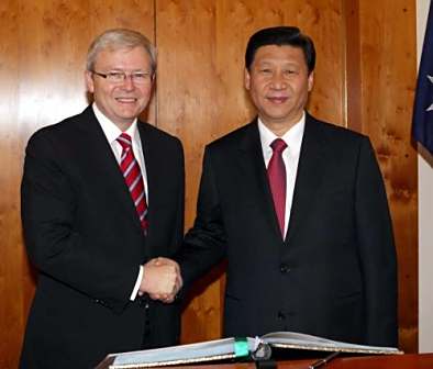 <p>陆克文与习近平