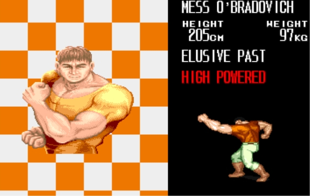  p>迈斯·布拉多维,capcom街机作品《 a>恐龙快打 /a>》里角色,背景